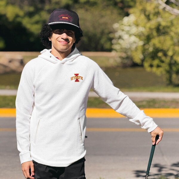 Swannies I-State White Camden Hooded Sweatshirt